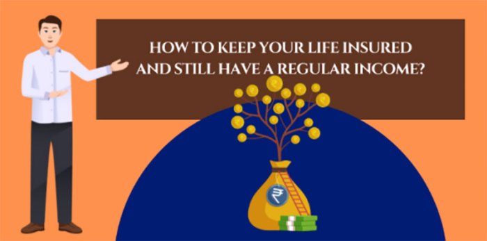 An insured receives an annual life