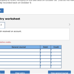 Accounts receivable method qs unadjusted