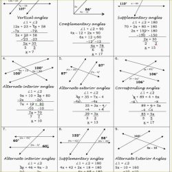 Proving lines are parallel worksheet answers